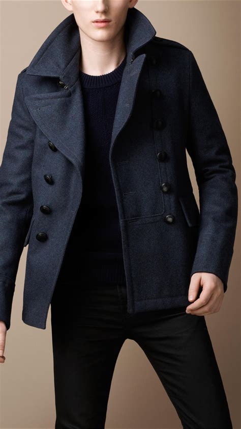 burberry women's peacoat|Burberry men military coats.